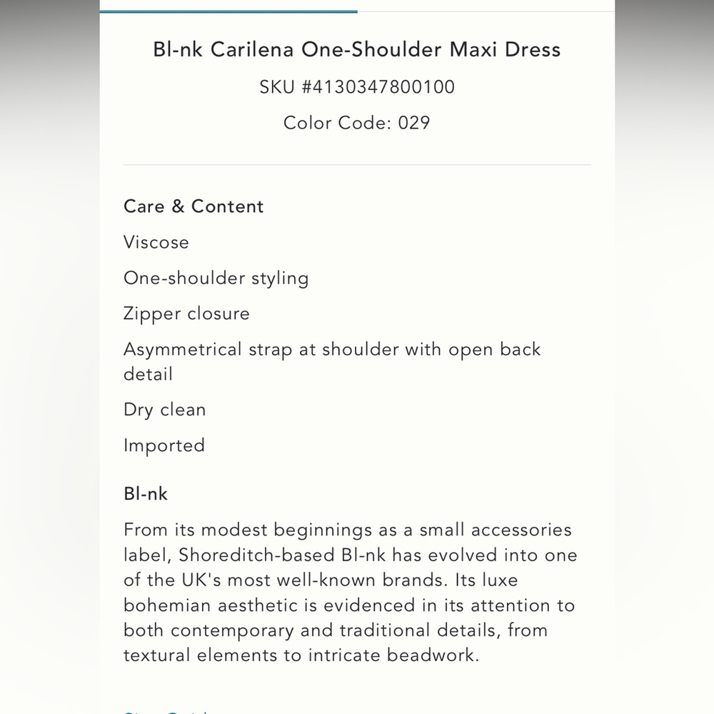 One shoulder maxi dress NWT - Picture 5 of 5